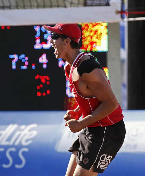 Beach volleyball canada chow — Stock Photo, Image