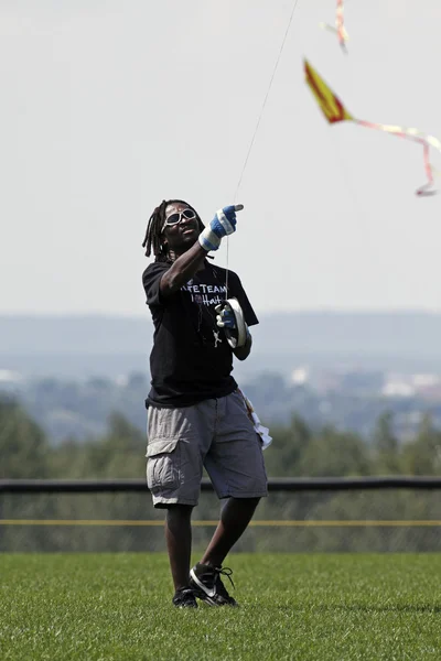 Kite flying wadson michel steers — Stock Photo, Image