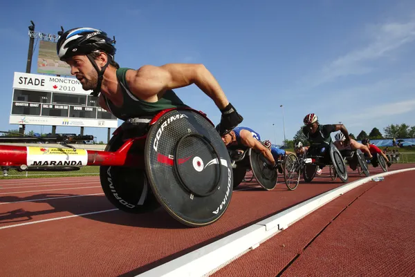 Wheelchair Track Male Athletes Race