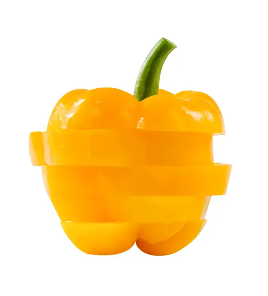 Slice yellow sweet pepper — Stock Photo, Image