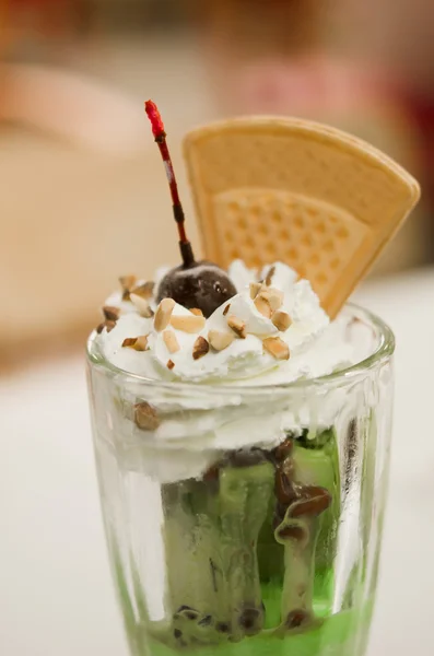 Zmrzlina ze zeleného čaje — Stock fotografie