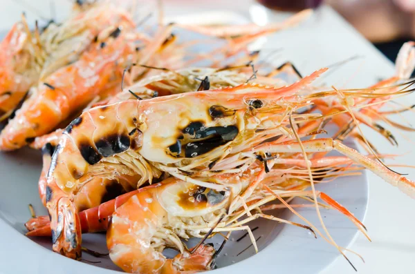 Grilled prawns — Stock Photo, Image