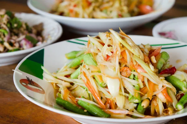 Ensalada de papaya tailandesa — Foto de Stock