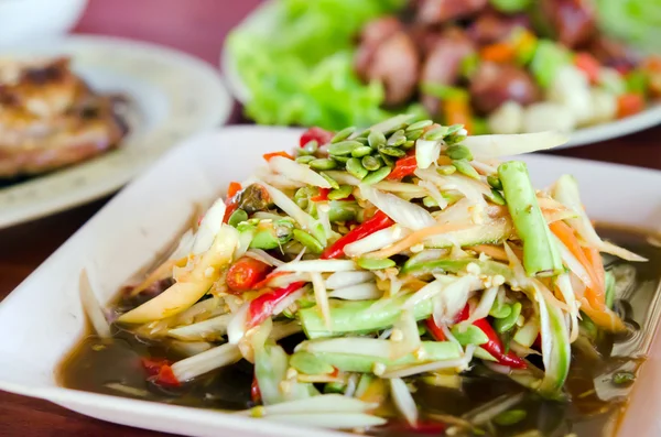 Ensalada de papaya — Foto de Stock