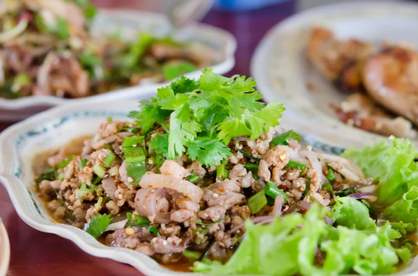 Spicy minced pork — Stock Photo, Image