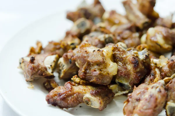 Fried pork spare ribs — Stock Photo, Image