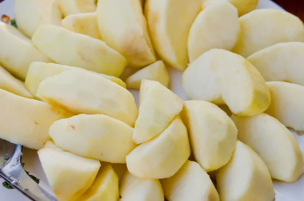 Peeled apple — Stock Photo, Image