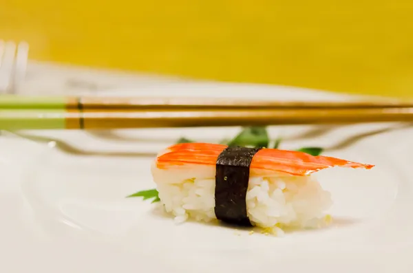 Crab meat sticks sushi — Stock Photo, Image