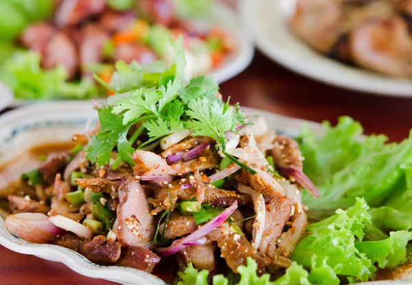 Plato de cerdo comida tailandesa — Foto de Stock