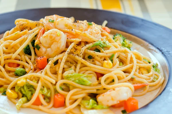 Seafood pasta — Stock Photo, Image