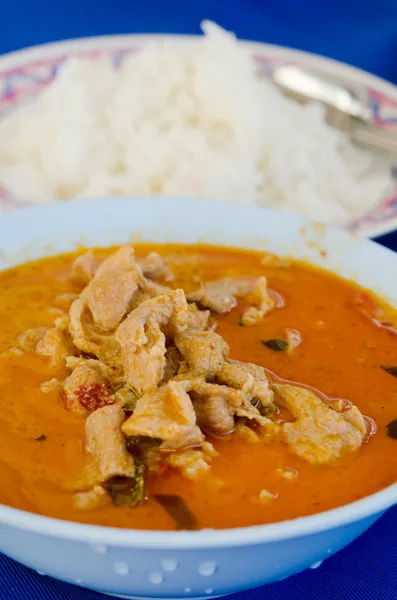 Curry und Reis — Stockfoto