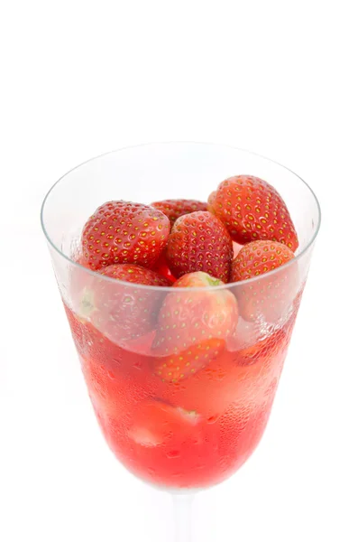 Succo di fragola — Foto Stock