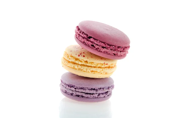 Three macaroons stack — Stock Photo, Image