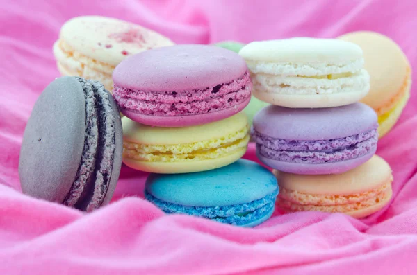 Macaron su tessuto — Foto Stock