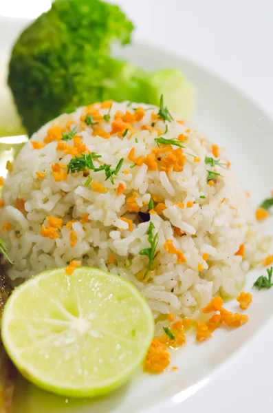 Feche o arroz frito — Fotografia de Stock