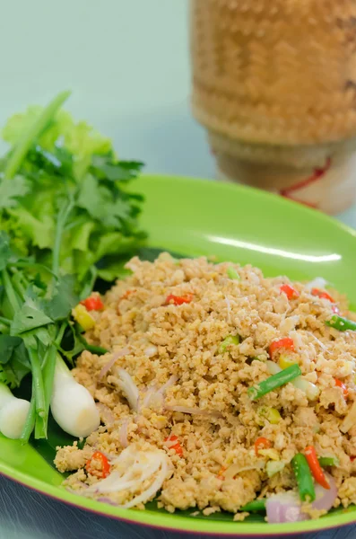 Comida asiática, salada picante — Fotografia de Stock