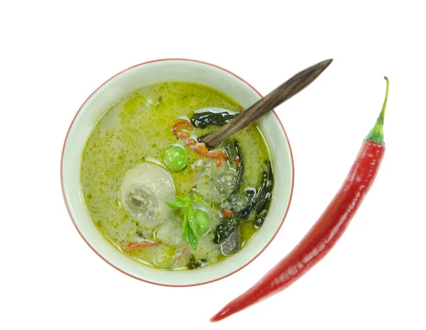 Spicy green curry — Stock Photo, Image