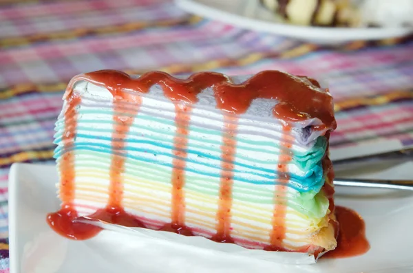 Tort naleśnikowy kolorowy — Zdjęcie stockowe