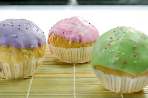 Three cupcake — Stock Photo, Image