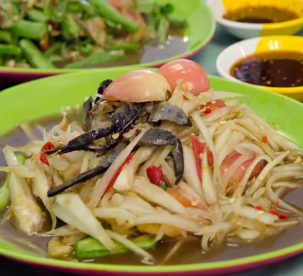 Тайская еда, пряное блюдо — стоковое фото