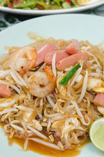 Pad Thai felülnézet — Stock Fotó