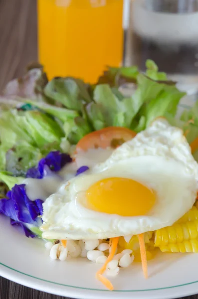 Oeuf et salade fraîche — Photo