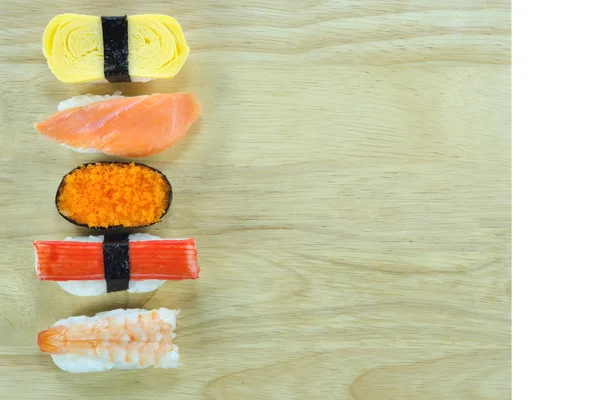 Sushi ombord — Stockfoto