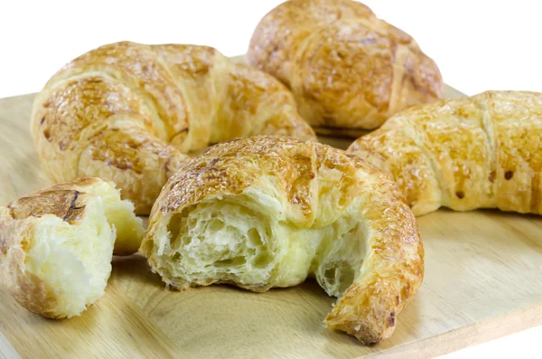 Croissants sur bois — Photo