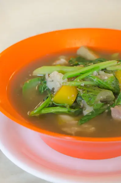Pikantna zupa azjatycka — Zdjęcie stockowe