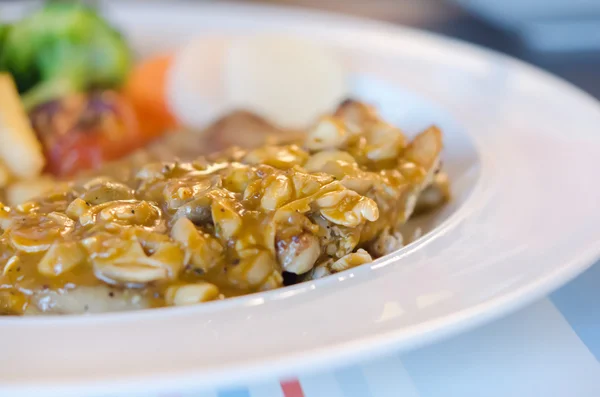 Steak with mushroom — Stock Photo, Image