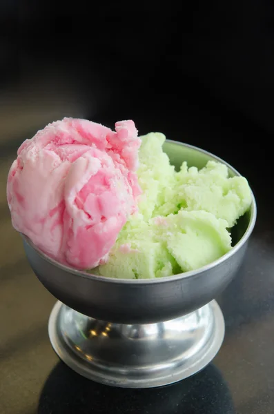 2 색 아이스크림 — 스톡 사진