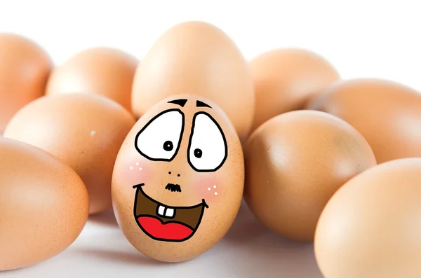 Smiling eggs — Stock Photo, Image