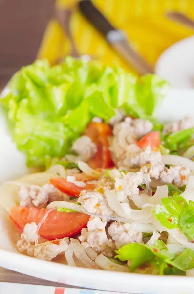 Pittige salade, Aziatisch eten — Stockfoto