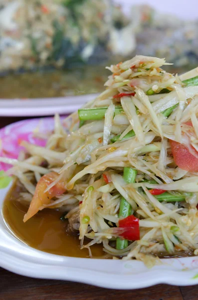 Thai papaya salad — Stock Photo, Image