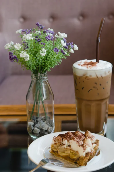 Banoffee 파이 커피 — 스톡 사진