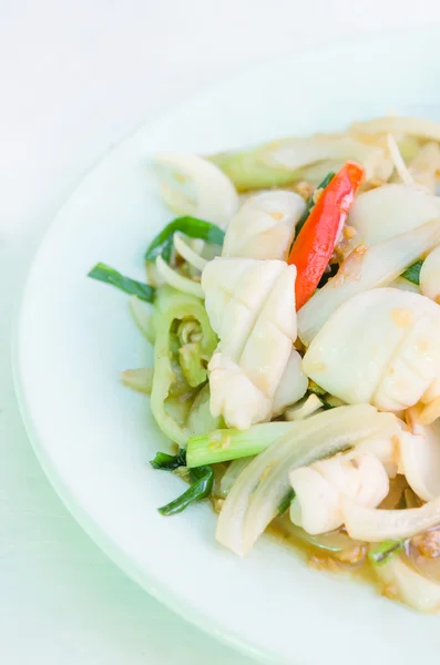 Stir fried squid — Stock Photo, Image