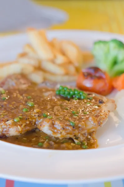 Close up beef steak — Stock Photo, Image