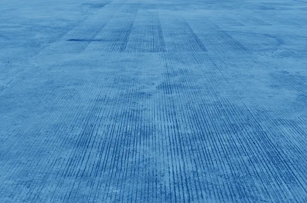 Calçada de cimento azul — Fotografia de Stock