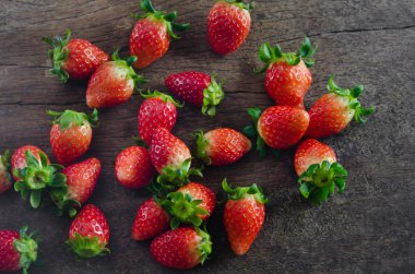 Üstten Görünüm çilek