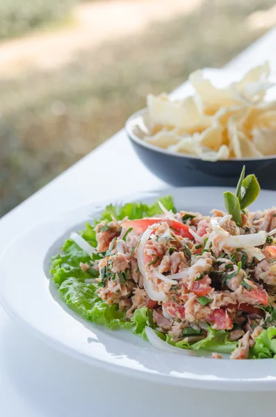 Fűszeres tonhal saláta — Stock Fotó