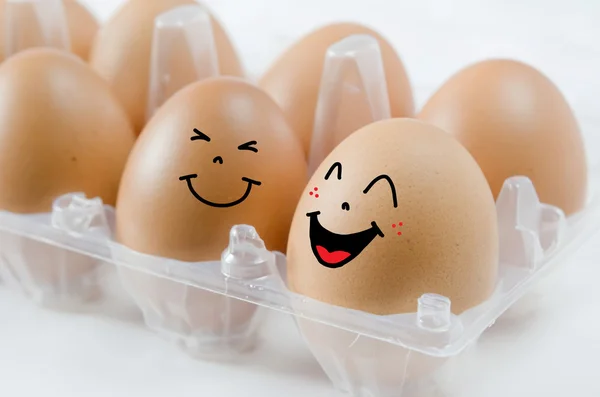 Happy eggs — Stock Photo, Image