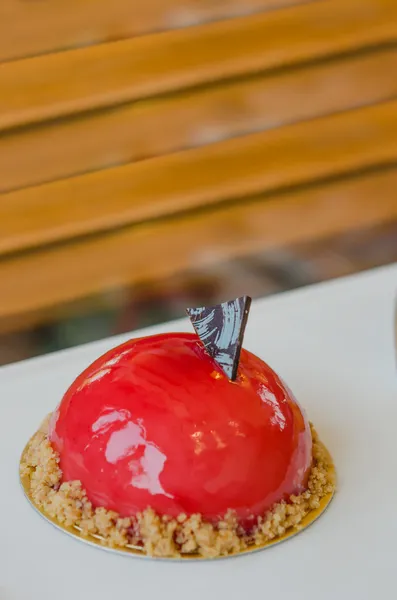 Mousse de yogur de frambuesa — Foto de Stock