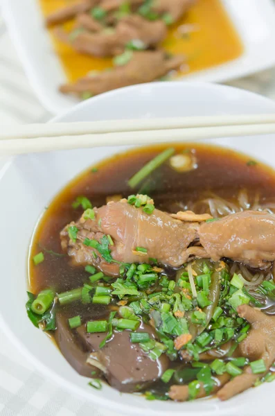 Sopa de fideos de pollo —  Fotos de Stock