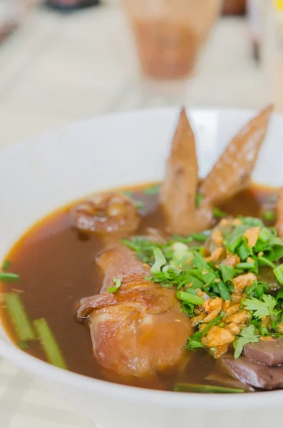 Sopa de fideos de pollo —  Fotos de Stock