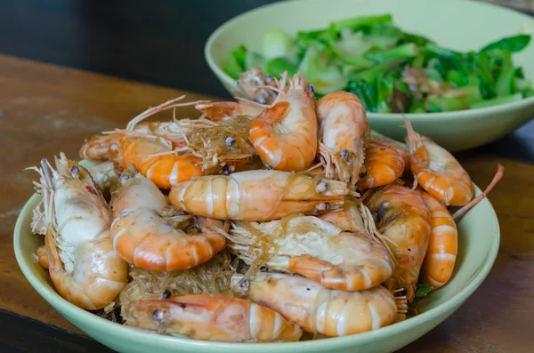 Asian baked shrimp — Stock Photo, Image