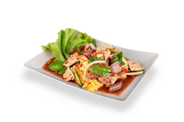 Pikantní Vietnamský Salát Asijská Kuchyně — Stock fotografie