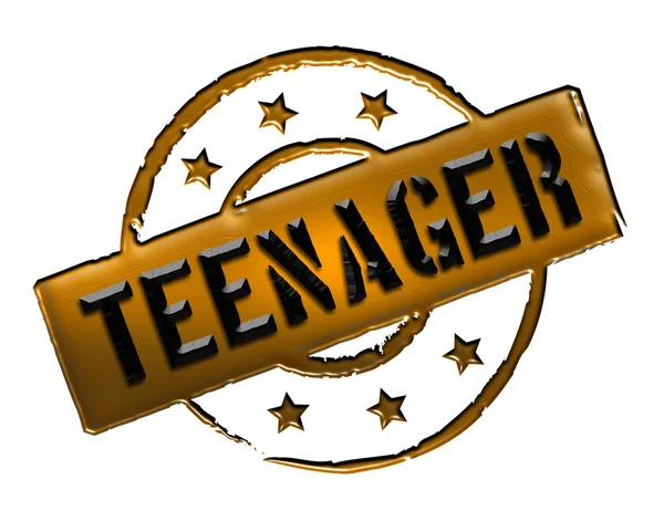 Razítko - teenager — Stock fotografie