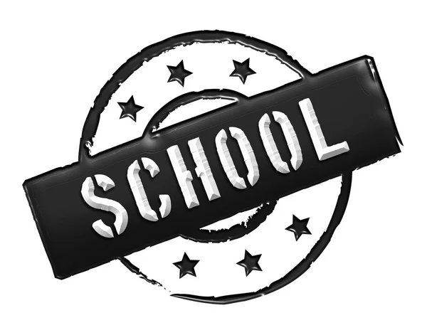 Stamp - school — Stock Photo, Image