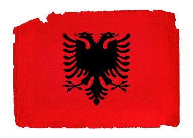grungy bayrak - Arnavutluk