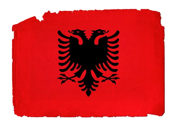 Grungy Flagge - Albanien — Stockfoto